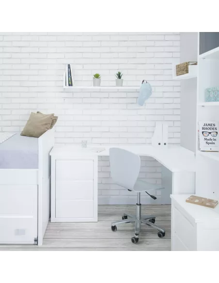 Scrivania Lineare con cassettiera