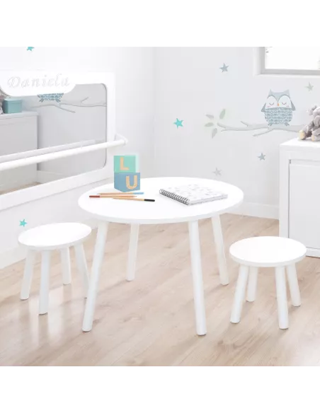 Tavolino e sedie per bambii Montessori