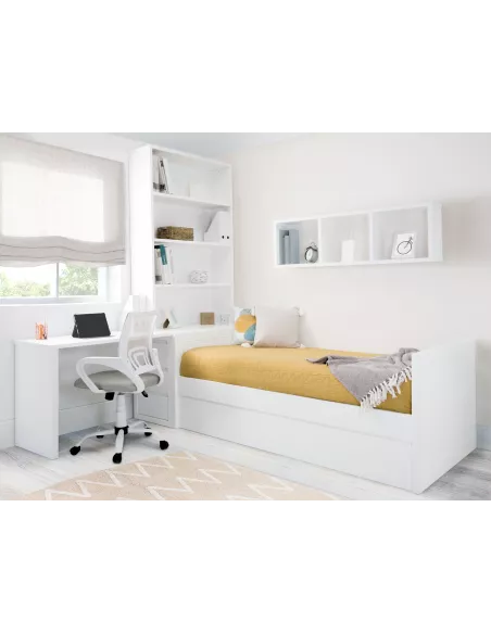 Cameretta salvaspazio con letto estraibile Lineare