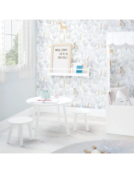 Tavolo con sgabelli montessori