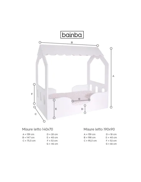 Misure letto a casetta