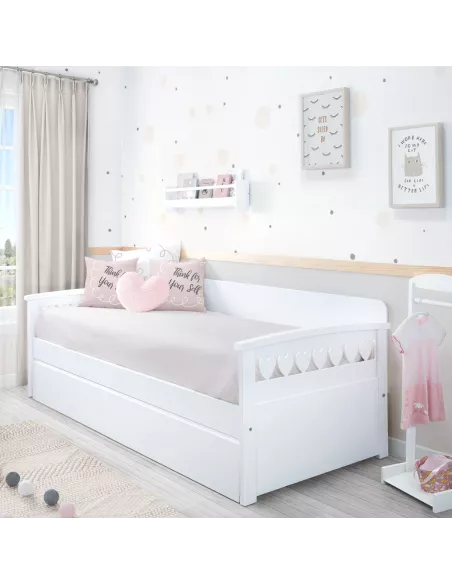 Spalliera letto Curvo/Stelle/Cuori