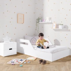 Letto Montessori bianco.