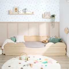 Letto Montessori Nuvola legno naturale