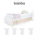 Letto estraibile per bambini Nordico - Pediera bassa