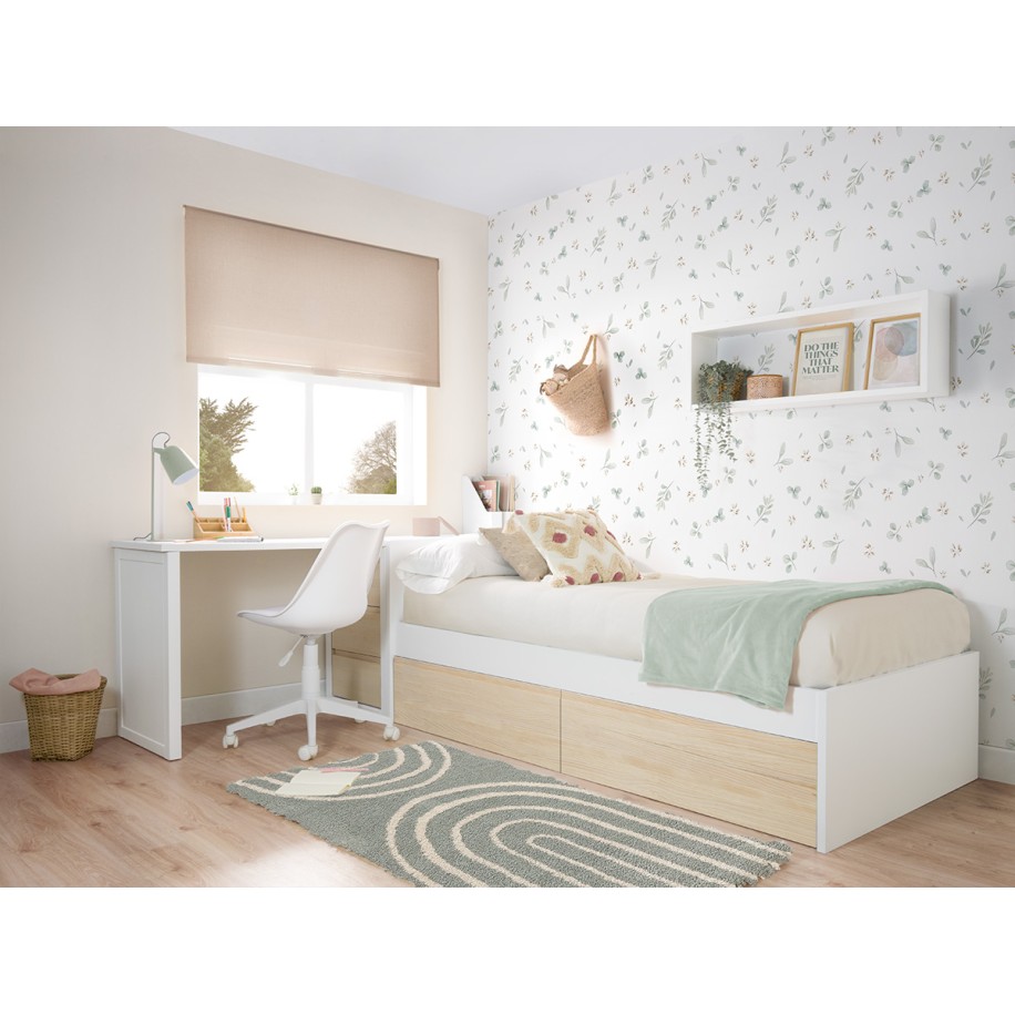 Letto con cassetti per bambini Nordico - Pediera bassa