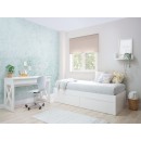 Letto con casseti bianco - basso