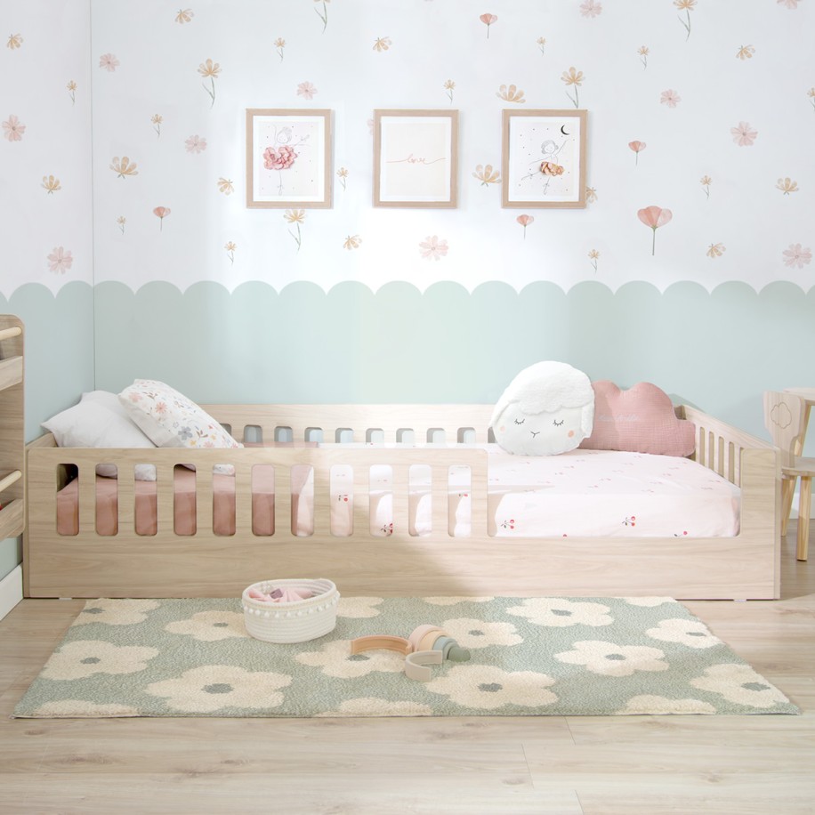 Letto montessori con sbarre CRETA Basic