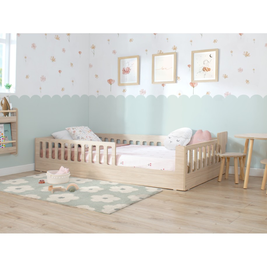 Letto montessori con sbarre CRETA Basic