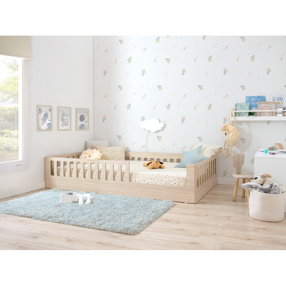 Letto montessori con sbarre CRETA Basic