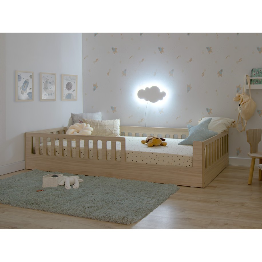 Letto montessori con sbarre CRETA Basic