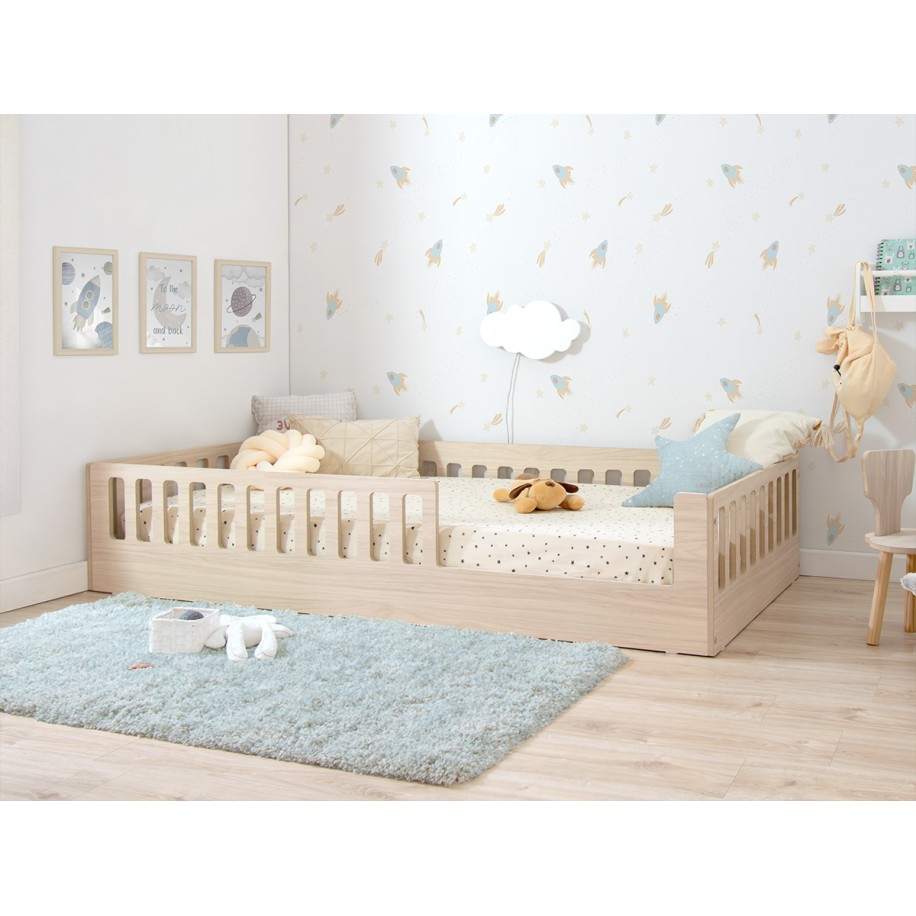 Letto montessori con sbarre CRETA Basic