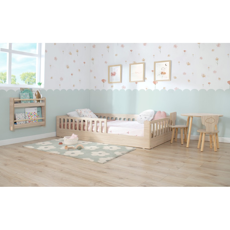 Letto montessori con sbarre CRETA Basic