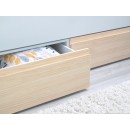 Letto estraibile e cassetti compatto legno naturale Lineare