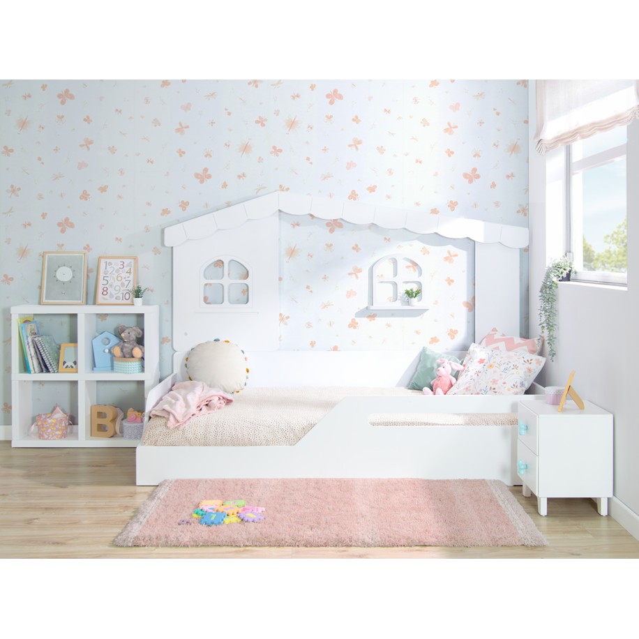 Letto a casetta Montessori finestre