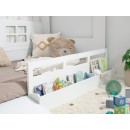 Letto a casetta montessori con contenidore giocattoli e rampa