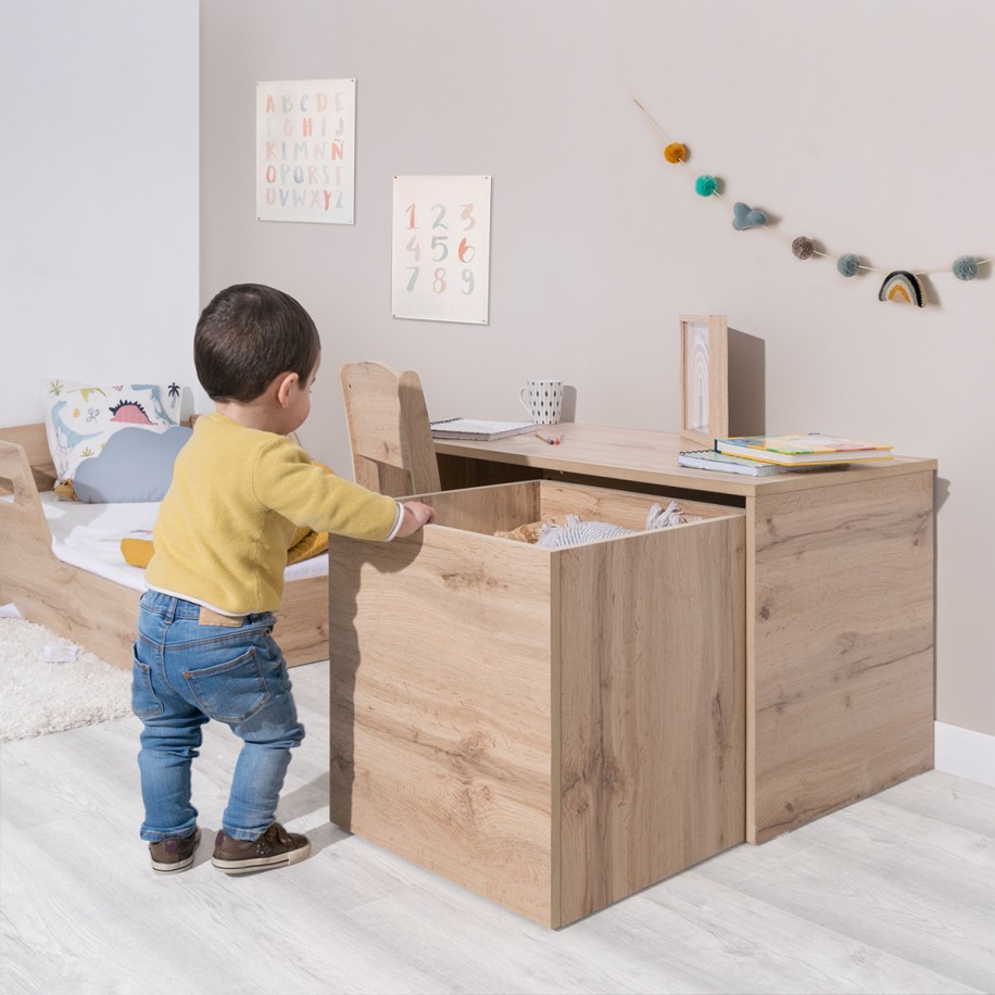 Tavolo Montessori con contenitore - Basic