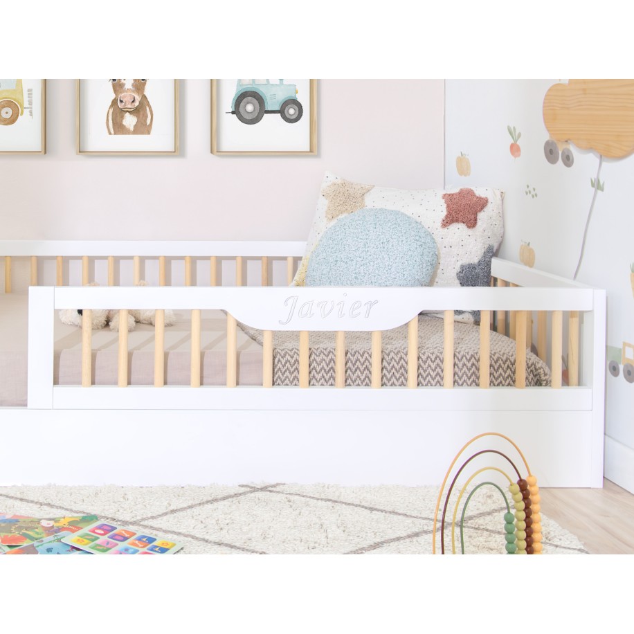 Letto Montessori Evolutivo con Sbarre SOFIA