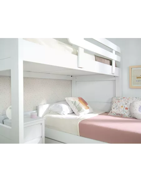 Letto a castello a L per ragazzi - Lineare