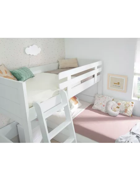 Letto a castello a L per ragazzi - Lineare