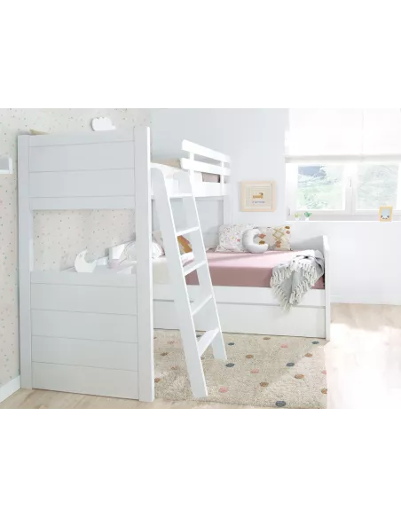 Letto a castello a L per ragazzi - Lineare