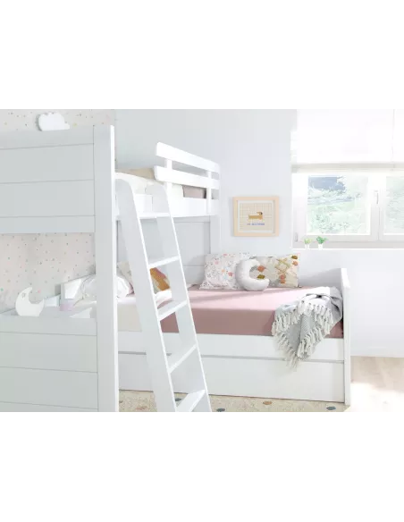 Letto a castello a L per ragazzi - Lineare
