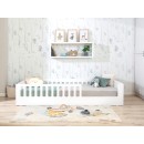 Letto montessori con sbarre CRETA bianco