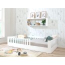 Letto montessori con sbarre CRETA bianco