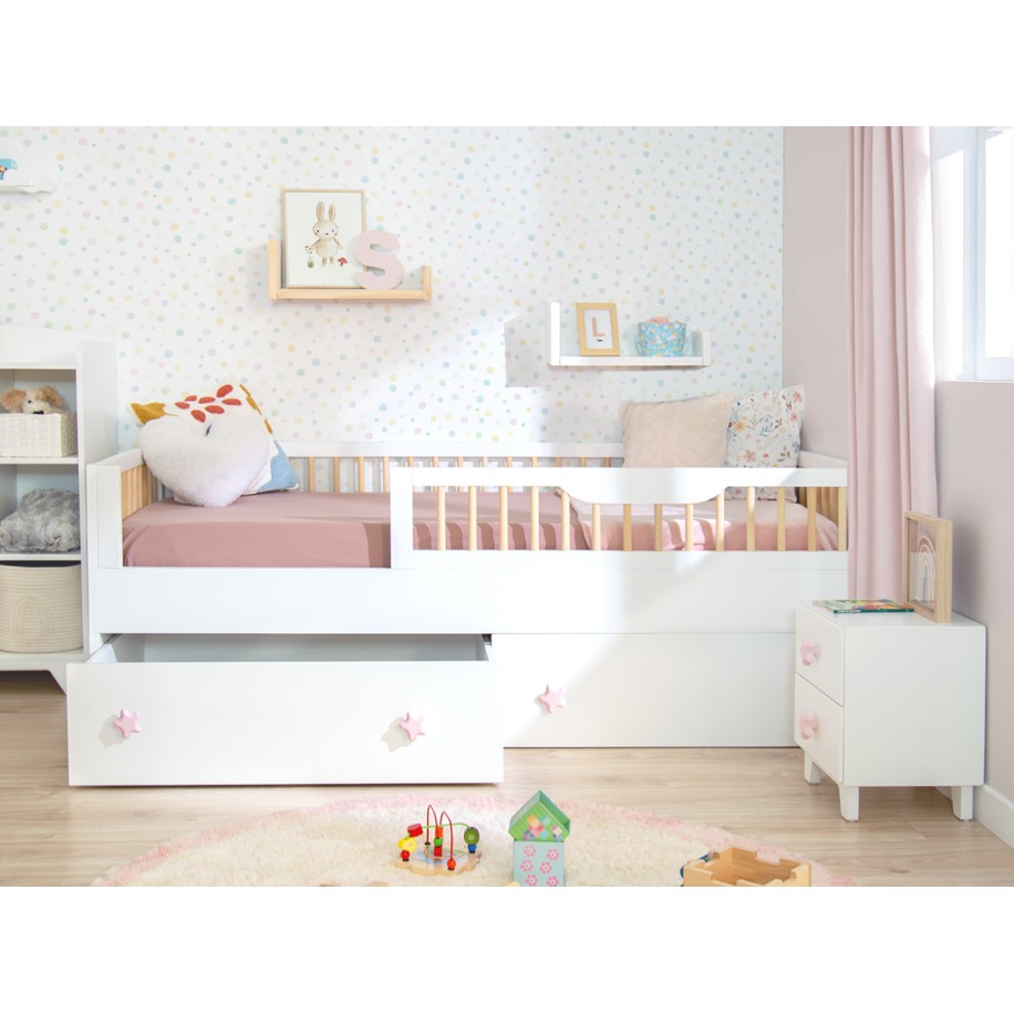 Letto Montessori Evolutivo con Sbarre SOFIA