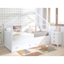 Letto casetta bianca con cassetti