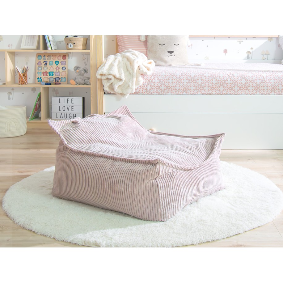 Pouf poltrona rosa per bambini