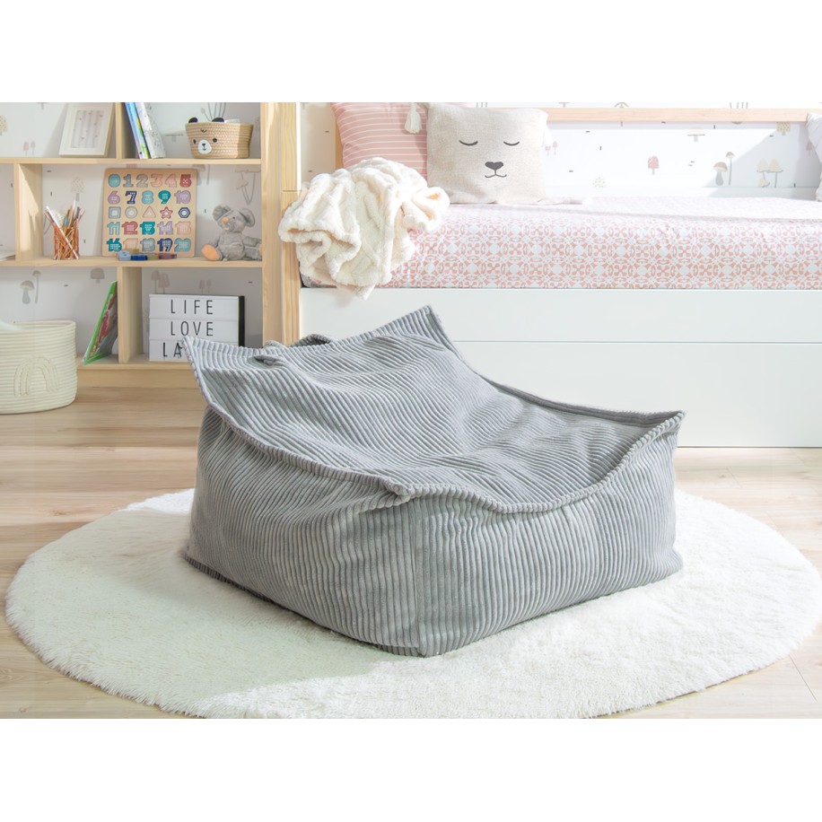 Pouf poltrona grigio per bambini