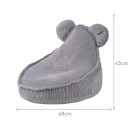 Pouf a sacco orsetto grigio per bambini