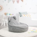 Pouf a sacco orsetto grigio per bambini