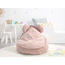 Pouf a sacco orsetto rosa per bambini
