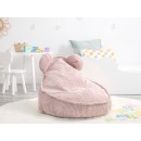 Pouf a sacco orsetto rosa per bambini