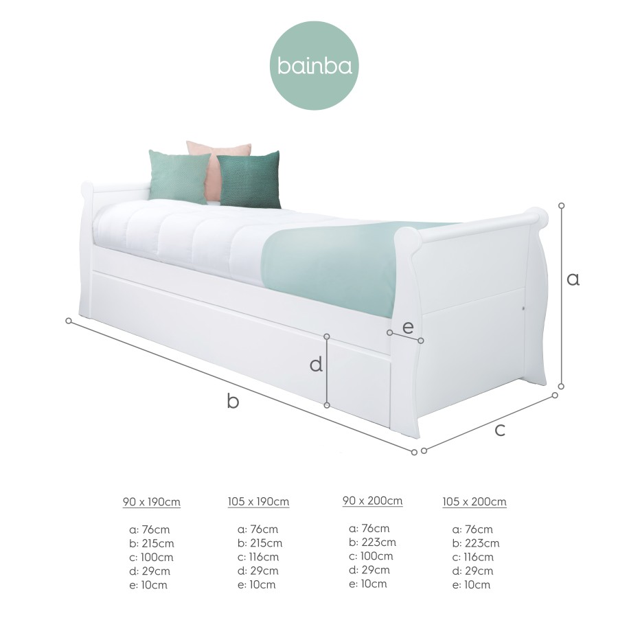 Letto estraibile Gondola per bambine