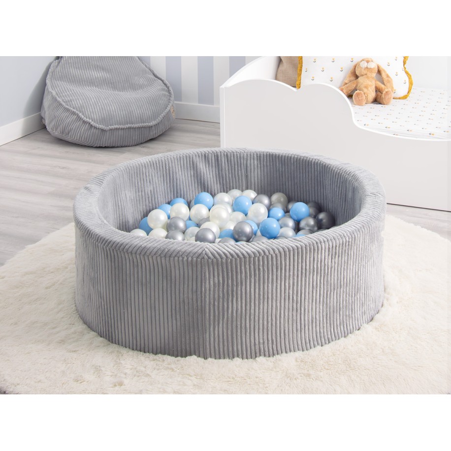 Piscina con palline per bambini grigia