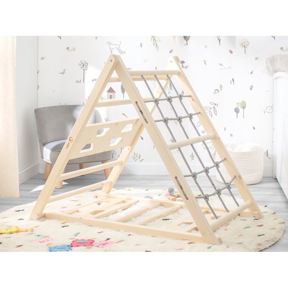 Triangolo da arrampicata Montessori in legno