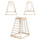 Torre da gioco con arrampicata e altalena