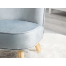 Poltroncina per bambini in velluto blu