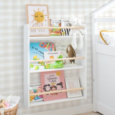 Libreria a parete Montessori Nordico