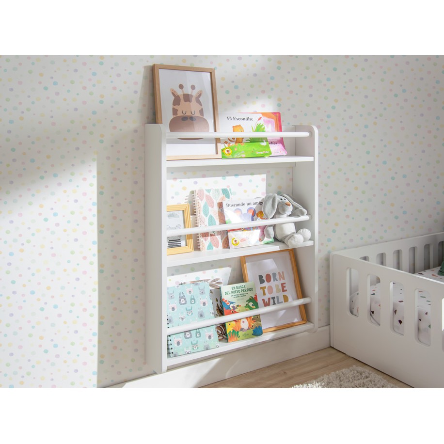 Libreria a parete per bambini Montessori
