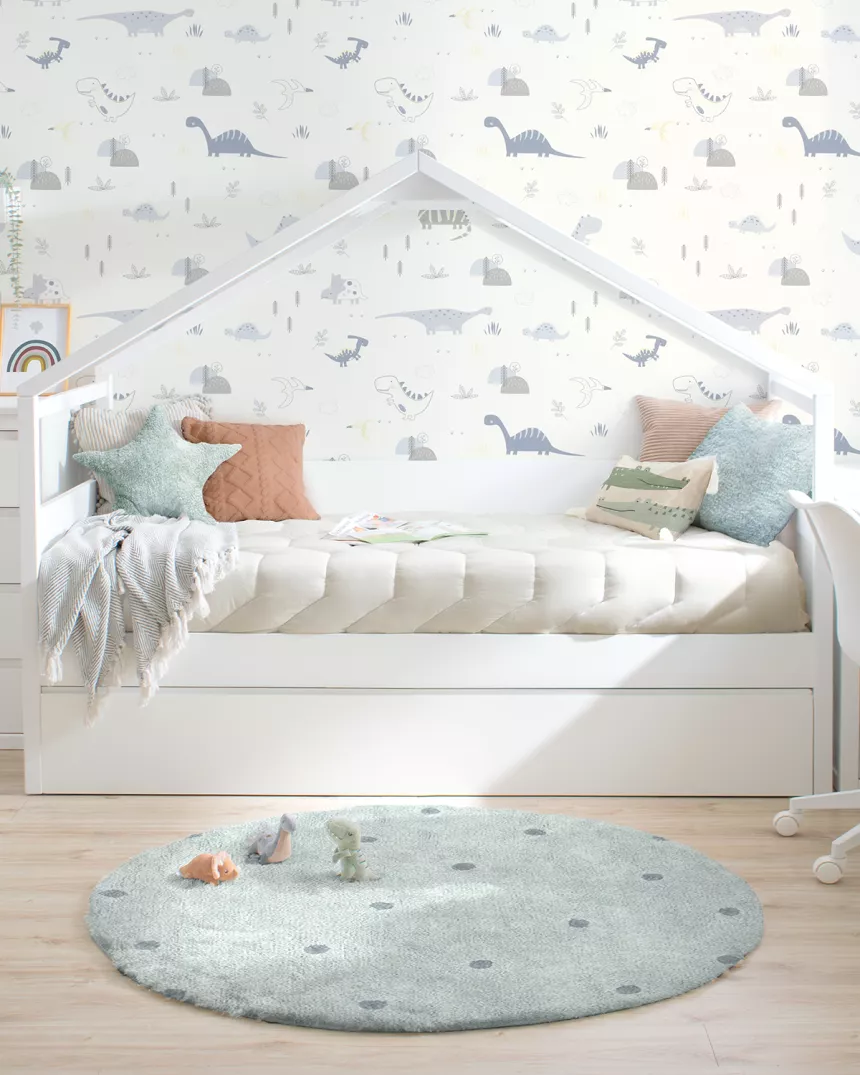 Letto a Casetta estraibile bianco - Consegna gratuita