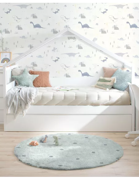 Letto a Casetta estraibile bianco - Consegna gratuita