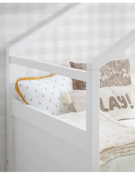 Letto a Casetta estraibile bianco - Consegna gratuita