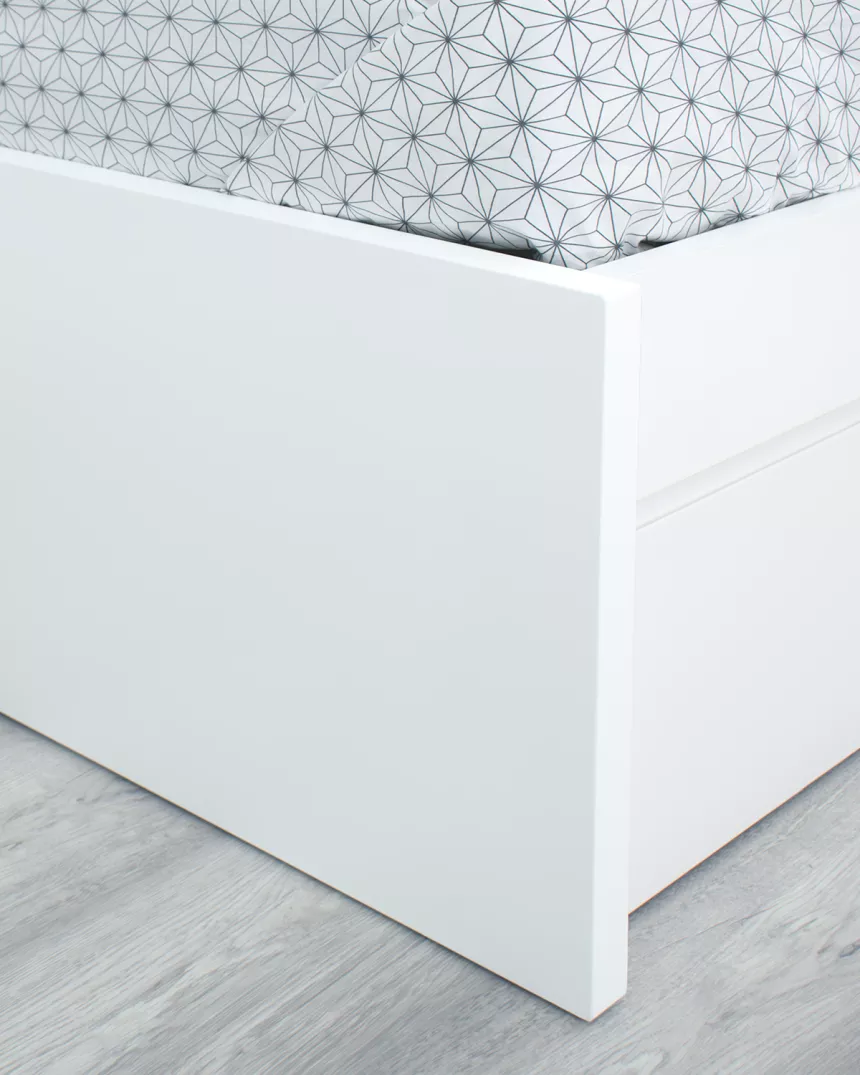 Letto estraibile bianco - Basso