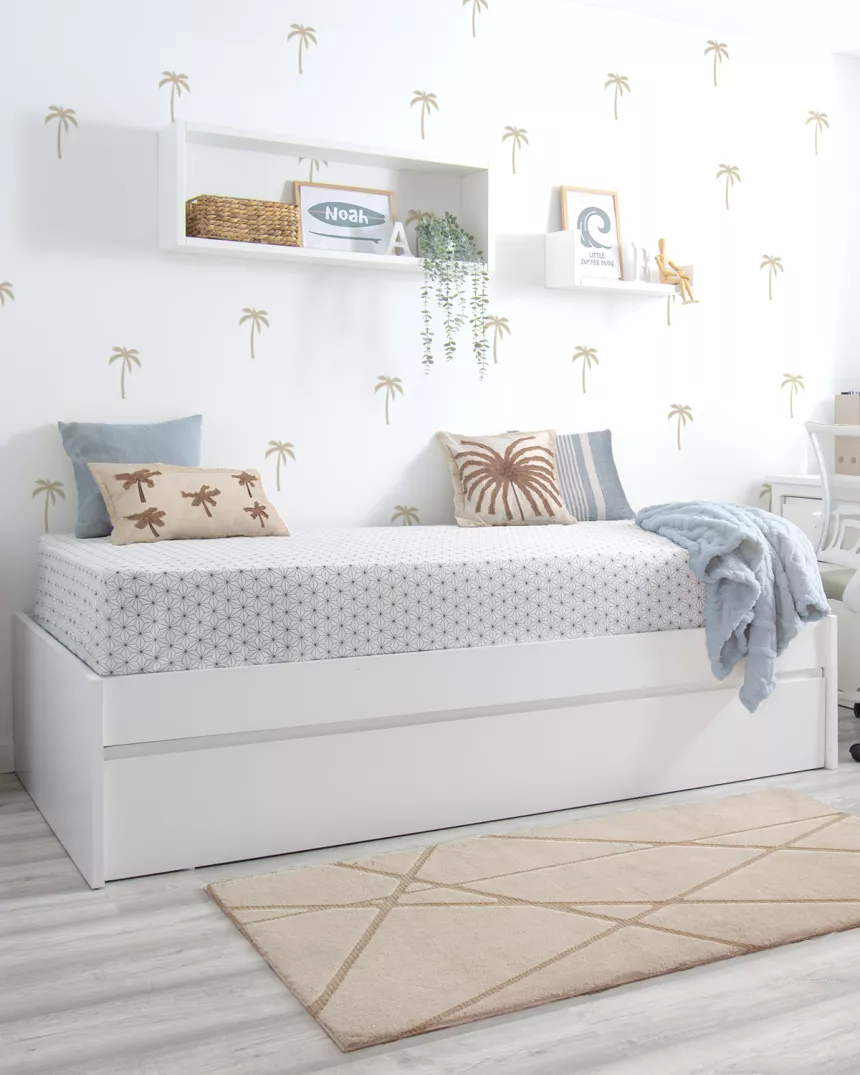 Letto estraibile bianco - Basso