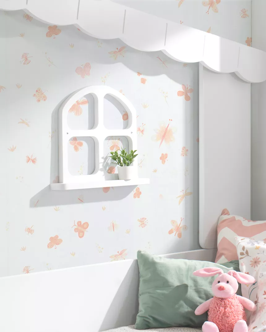 Letto a casetta montessori finestre - Consegna gratuita