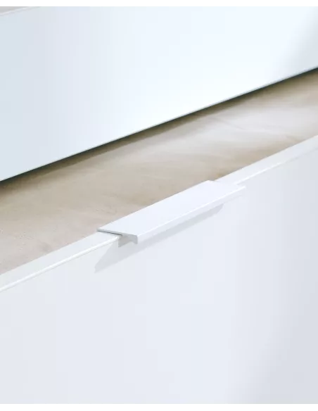 Letto estraibile laminato bianco 90x190 - Consegna gratuita